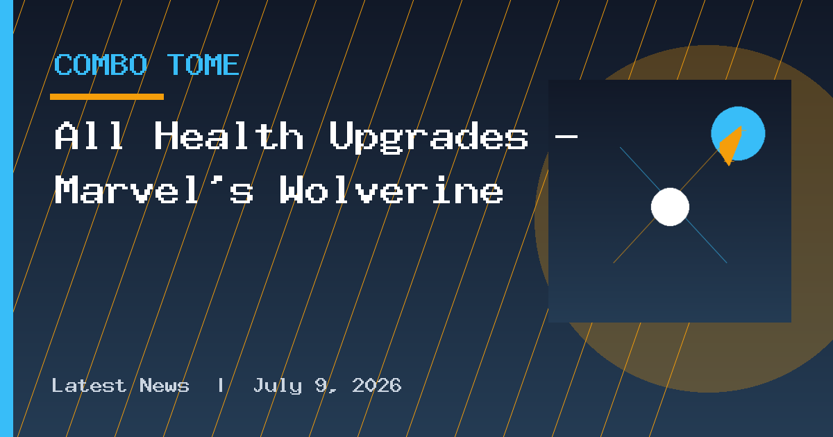 All Health Upgrades - Marvel's Wolverine