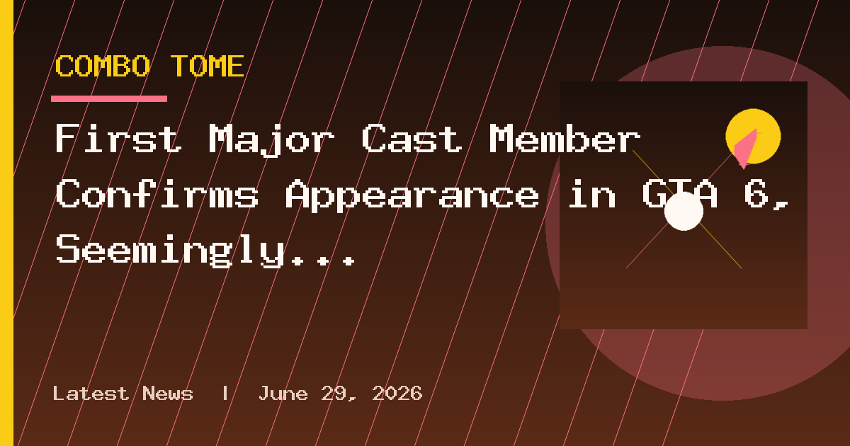 First Major Cast Member Confirms Appearance in GTA 6, Seemingly Going Off