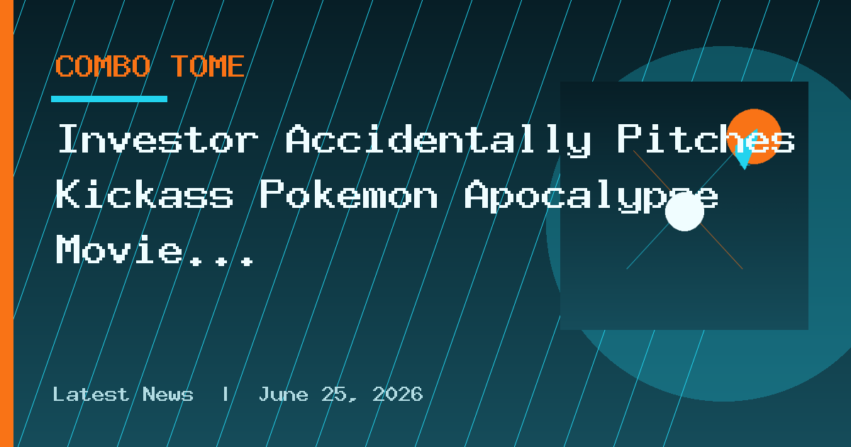 Investor Accidentally Pitches Kickass Pokemon Apocalypse Movie