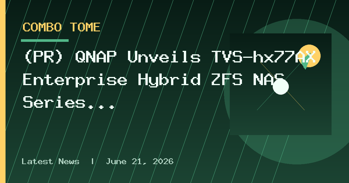 (PR) QNAP Unveils TVS-hx77AX Enterprise Hybrid ZFS NAS Series With AMD Ryzen