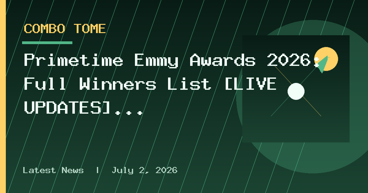 Primetime Emmy Awards 2026: Full Winners List [LIVE UPDATES]