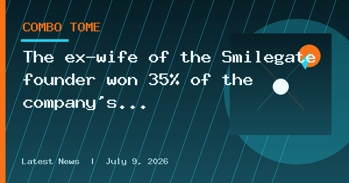 The ex-wife of the Smilegate founder won 35% of the company’s shares
