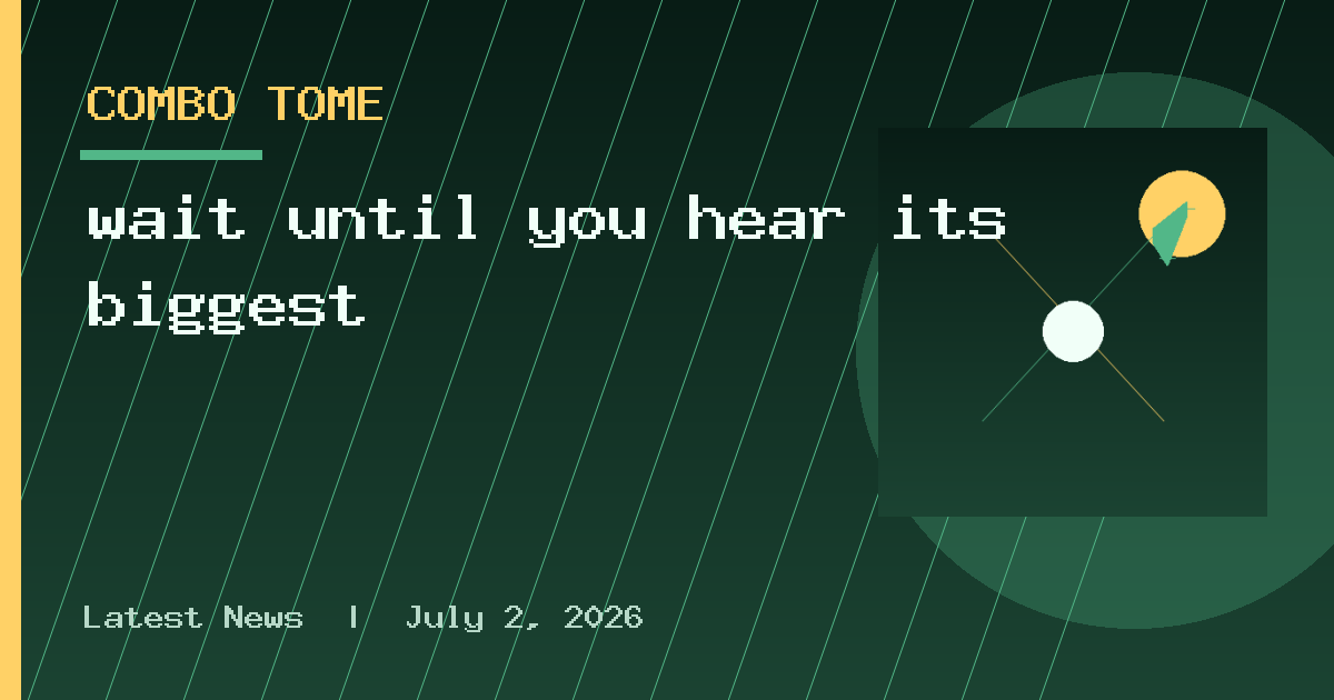wait until you hear its biggest